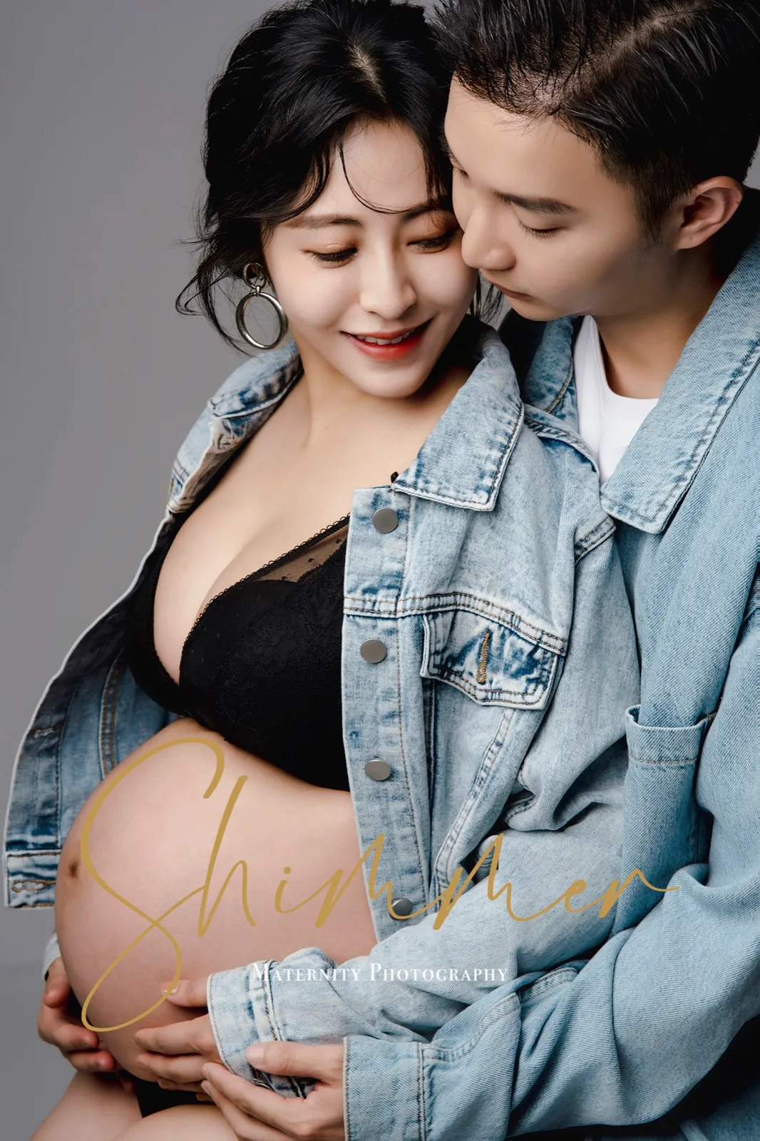 高雄孕婦寫真｜高反差黑白孕婦肖像